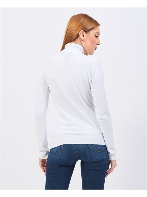 Mademoiselle du monde turtleneck sweater MADEMOISELLE DU MONDE | F74-5055BIANCO